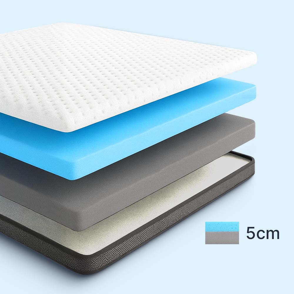 Topper Matrimoniale in cotone 100% Made in Italy, ultra morbido, comodo e traspirante. Aggiunge comfort, sostegno e igiene al tuo materasso per un riposo perfetto ogni notte.